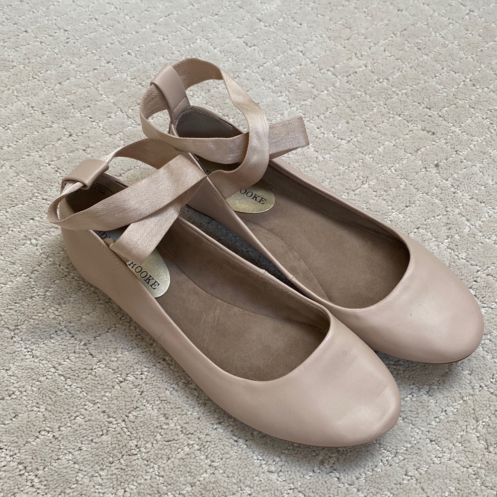 Ballet flats with ribbon size 7